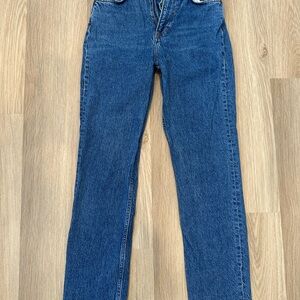 Reformation Liza Ultra High Rise Slim Straight Jeans